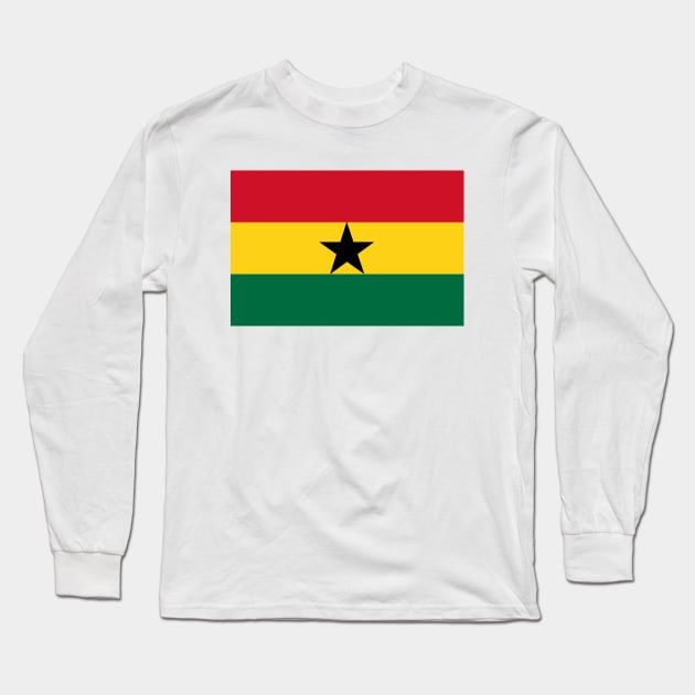 Flag of Ghana Long Sleeve T-Shirt by COUNTRY FLAGS